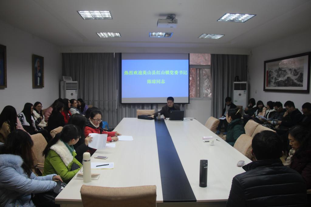 湖北省英山县红山镇党委书记陈琼来德赢官网交流